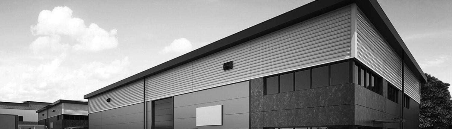 Commercial property buildings and modern business premises